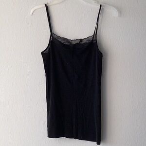 Chic Black Lace Cami Top